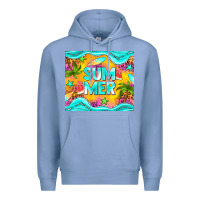 Colony Blue summer Premium Hoodie - NancyCooperArtShop