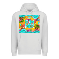 Dove Grey summer Premium Hoodie - NancyCooperArtShop
