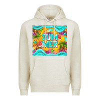Oatmeal Heather summer Premium Hoodie - NancyCooperArtShop