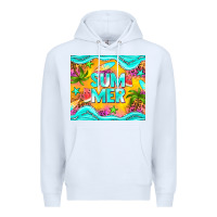 White summer Premium Hoodie - NancyCooperArtShop