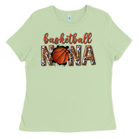 Matcha basketball nana with leopard Ladies Tee - texasbilliewilder