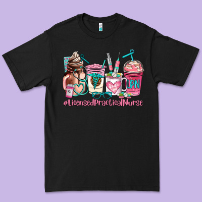 Licensed Practical Nurse  Coffee Cup Premium Tee Designed By Adodesignshop