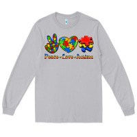 Moon Dust Peace Love Autism Long Sleeve Tee - Jasminsmagicworld