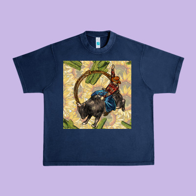 Rodeo Seamless Pattern Urban Heavy Tee Designed By Bundleandbundleshop
