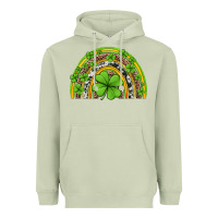 Matcha western st patricks rainbow Heavyweight Hoodie - Jasminsmagicworld