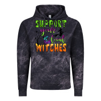 Cloud Black support your local witches Vintage Hoodie - BundleAndBundleShop