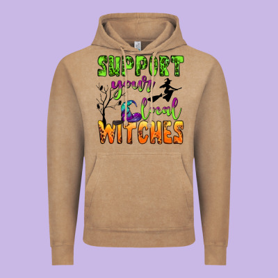 Support Your Local Witches Vintage Hoodie Designed By Bundleandbundleshop