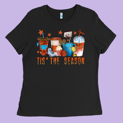 Ladies Tee basketball tisthe season coffee cups