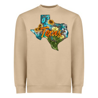 Mushroom western texas map Heavyweight Sweatshirt - AdoDesignShop