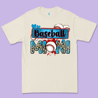 Baseball Mini With Leopard Premium Tee Designed By Zillion Design Studio