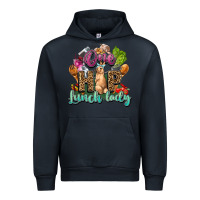 Navy One hip lunch lady Easter Day Urban Hoodie - HowdyJamesFarm