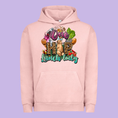 One Hip Lunch Lady Easter Day Urban Hoodie Designed By Howdyjamesfarm