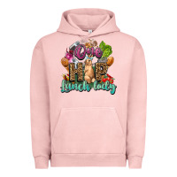 Pigment Salmon One hip lunch lady Easter Day Urban Hoodie - HowdyJamesFarm