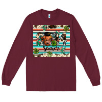 Burgundy 2024 senior cow Long Sleeve Tee - JahusDesignShop