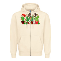 Sandshell christmas cactus Zipper Hoodie - MaliasSmallBusiness