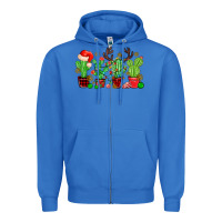True Royal christmas cactus Zipper Hoodie - MaliasSmallBusiness