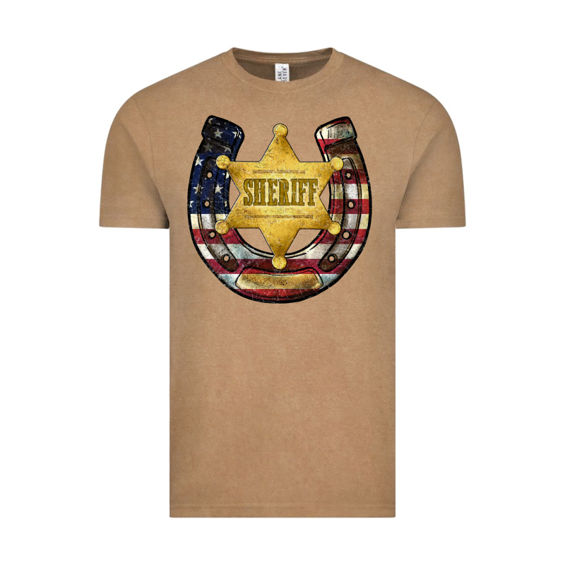 Sheriff American Flag Vintage Tee by JahusDesignShop | Teevron