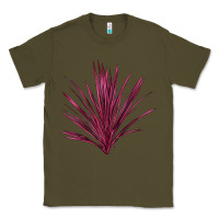 Army Green Pink Cordyline Classic Tee - LillyAllenDesigns