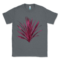 Charcoal Heather Pink Cordyline Classic Tee - LillyAllenDesigns