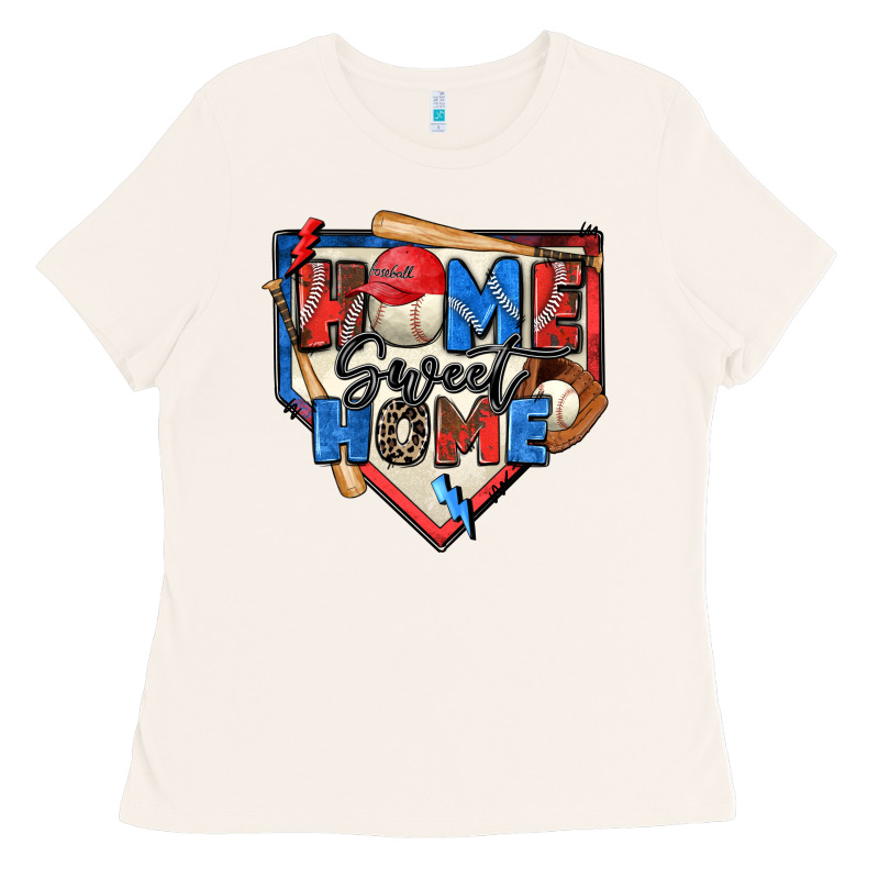 Home Sweet Home Baseball Ladies Tee by Zillion Design Studio | Teevron
