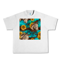 Lunar Rock appaloosa horses and sunflowers seamless pattern Urban Heavy Tee - BundleAndBundleShop