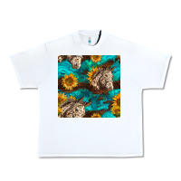 White appaloosa horses and sunflowers seamless pattern Urban Heavy Tee - BundleAndBundleShop