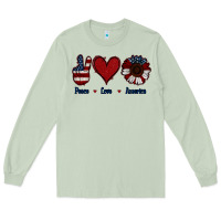 Matcha Peace Love America Long Sleeve Tee - Jasminsmagicworld