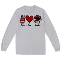 Moon Dust Peace Love America Long Sleeve Tee - Jasminsmagicworld