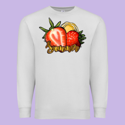Strawberry Summer Premium Sweatshirt Designed By Bettercallsaul