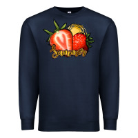 Navy Strawberry Summer Premium Sweatshirt - Bettercallsaul
