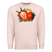 Pale Pink Strawberry Summer Premium Sweatshirt - Bettercallsaul