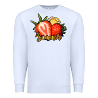 White Strawberry Summer Premium Sweatshirt - Bettercallsaul