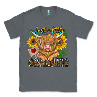 Charcoal Heather just a little dramatic Classic Tee - CowhideDigitalArt