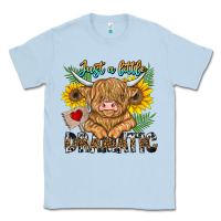Dusty Blue just a little dramatic Classic Tee - CowhideDigitalArt