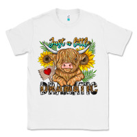 White just a little dramatic Classic Tee - CowhideDigitalArt