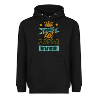 Black world's best poppa ever Heavyweight Hoodie - Jasminsmagicworld
