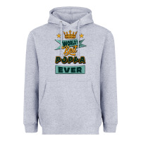 Heather Grey world's best poppa ever Heavyweight Hoodie - Jasminsmagicworld