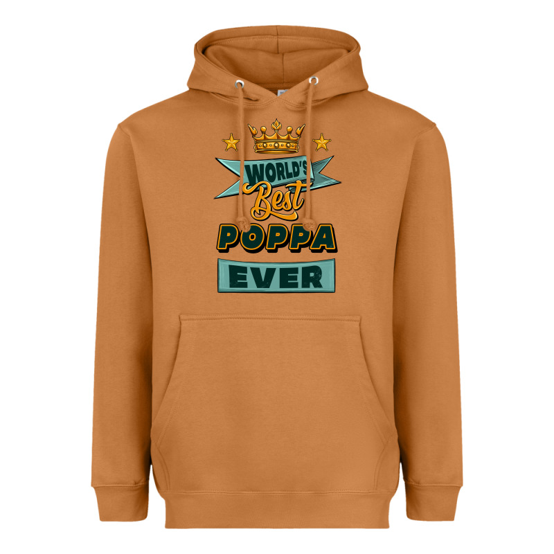 World's Best Poppa Ever Heavyweight Hoodie by Jasminsmagicworld | Teevron