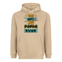 Mushroom world's best poppa ever Heavyweight Hoodie - Jasminsmagicworld