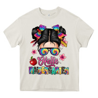 Cream hello kindergarten Heavy Core Tee - texasbilliewilder