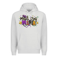 Dove Grey mardi gras mama Premium Hoodie - texasbilliewilder