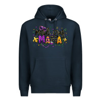 Navy mardi gras mama Premium Hoodie - texasbilliewilder