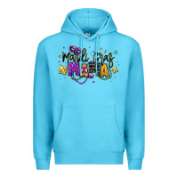 Ocean Blue mardi gras mama Premium Hoodie - texasbilliewilder