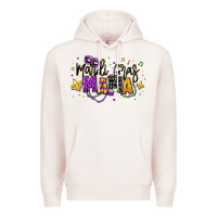 Pale Pink mardi gras mama Premium Hoodie - texasbilliewilder
