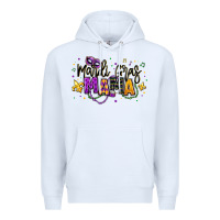 White mardi gras mama Premium Hoodie - texasbilliewilder