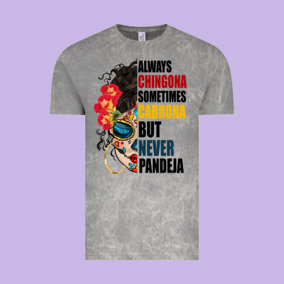 Always Chingona Sugar Skull Vintage Tee Designed By Bundleandbundleshop