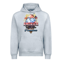 Heather Grey America ice cream Urban Hoodie - HowdyJamesFarm