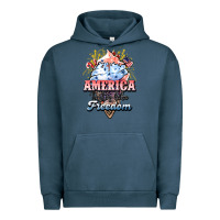 Pigment Midnight Navy America ice cream Urban Hoodie - HowdyJamesFarm