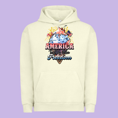 America Ice Cream Urban Hoodie Designed By Howdyjamesfarm