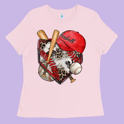 Baseball Home Plate Ladies Tee Designed By Zillion Design Studio